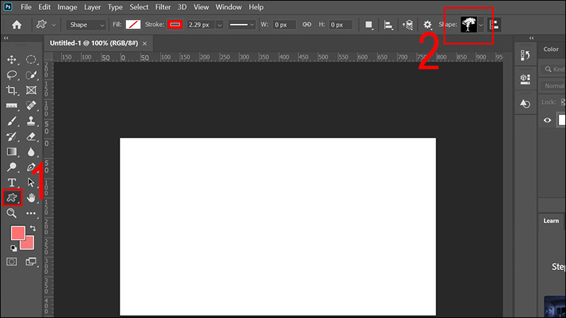 Nếu chưa có hình trái tim bạn phải thực hiện như các bước phía trên